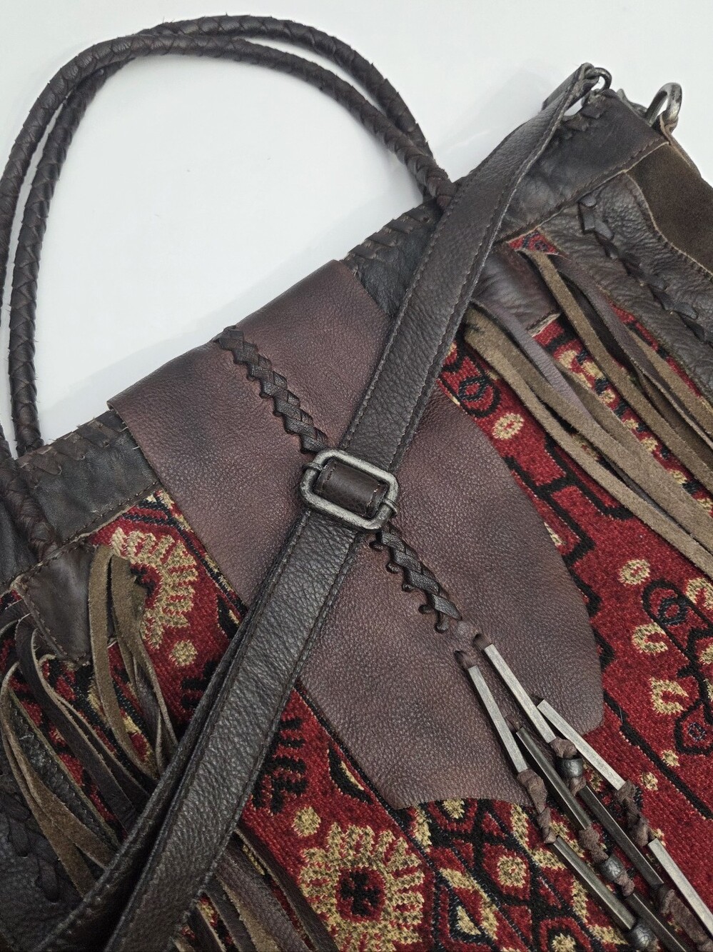 RARE FREE PEOPLE CANYONLAND BOHO TRIBAL HIPPIE FESTIVAL BAG - Picture 4 of 7